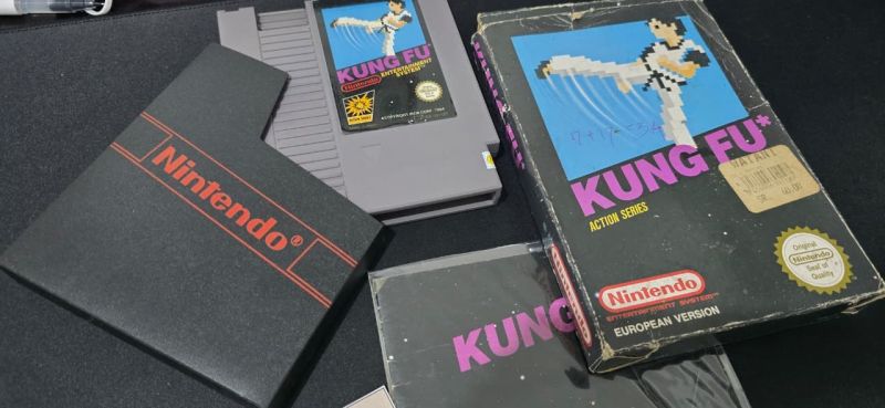 Kaset Original Nintendo NES KUNG FU European Version Fullset