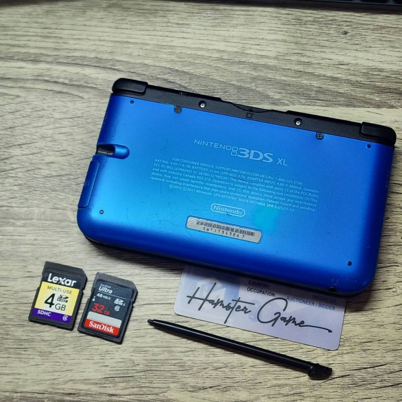 Nintendo 3DS XL Blue CFW 32GB + 4GB