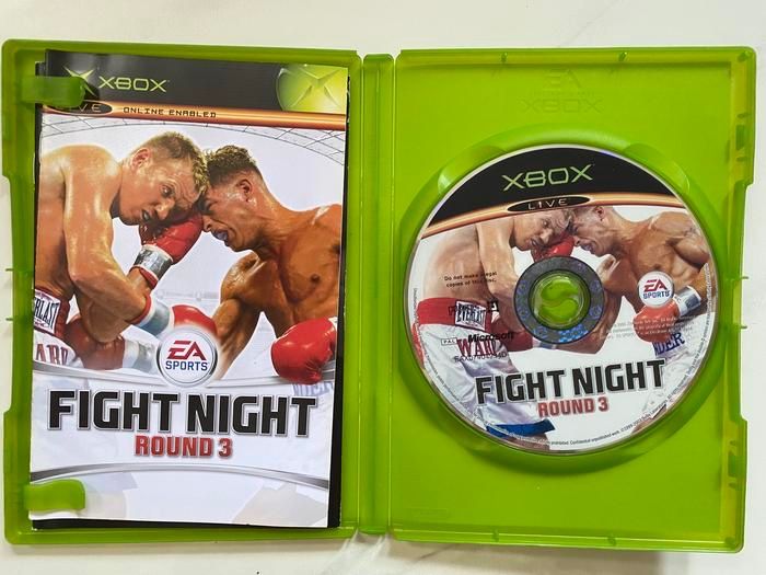 Original Xbox Classic Fight Night Round 2 dan 3 CD DVD Region PAL