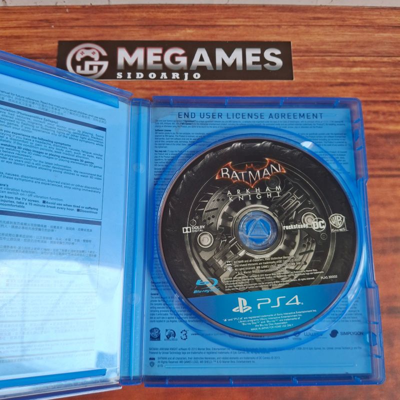 Kaset BD PS4 Batman Arkham Knight - Second/Bekas