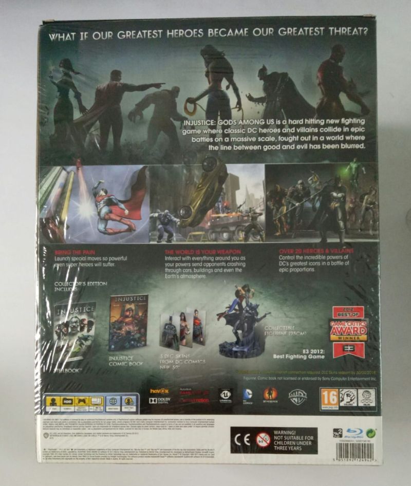 PS3 Injustice Gods Among Us collector edition