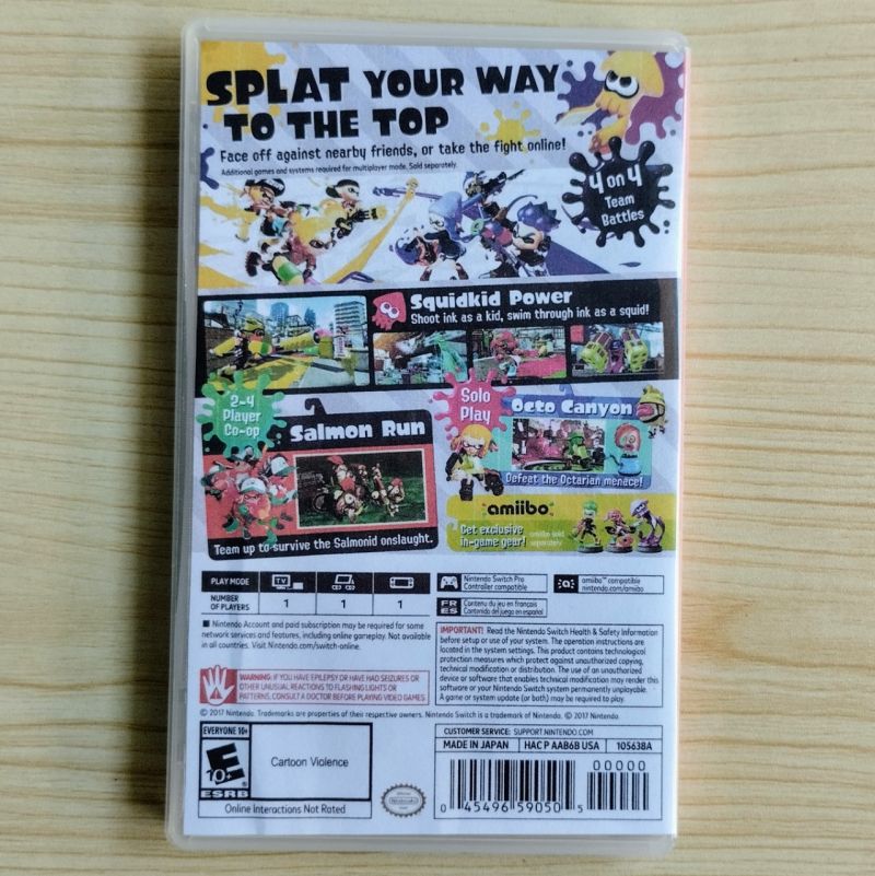 Splatoon 2 USA (Cover Re-Print)