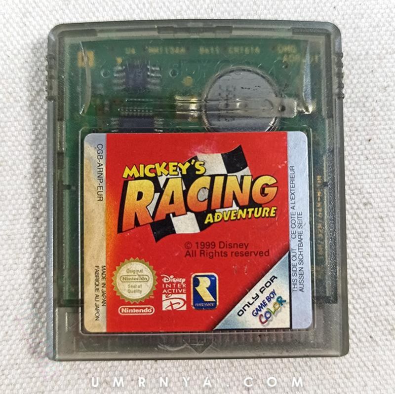 Kaset Mickey's Racing Adventure Nintendo Gameboy Color GBC GBA Mickey Sp Cartridge