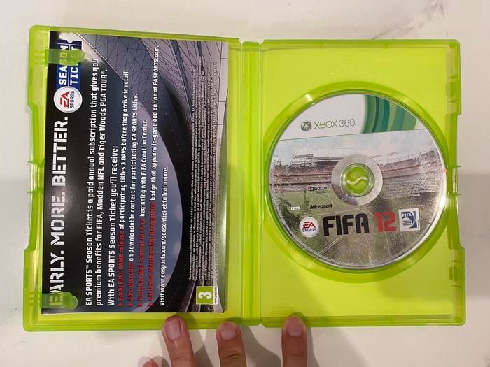 Xbox 360 Fifa 12 CD DVD BD Ori Region PAL Original