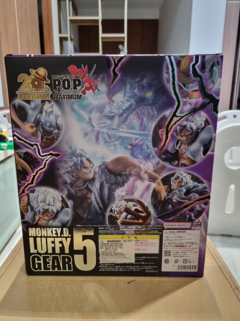Portrait Of Pirates One Piece POP MAXIMUM Figure Monkey. D. Luffy Gear 5