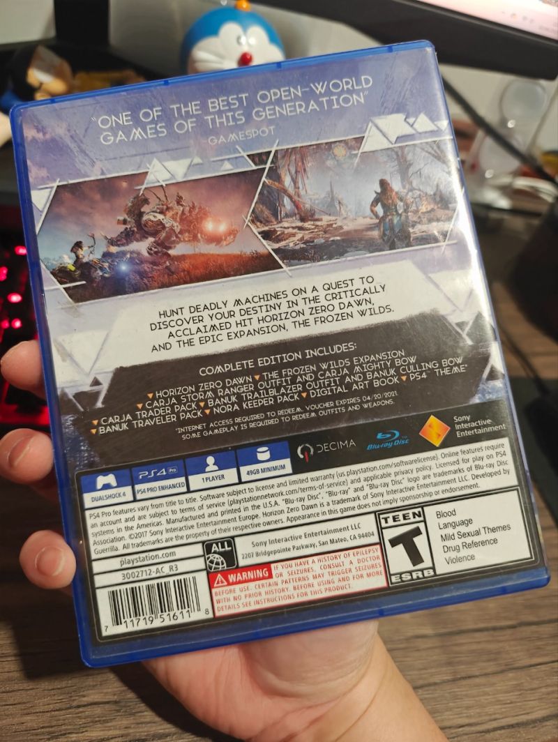 PS4 Game Horizon Zero Dawn Complete Edition