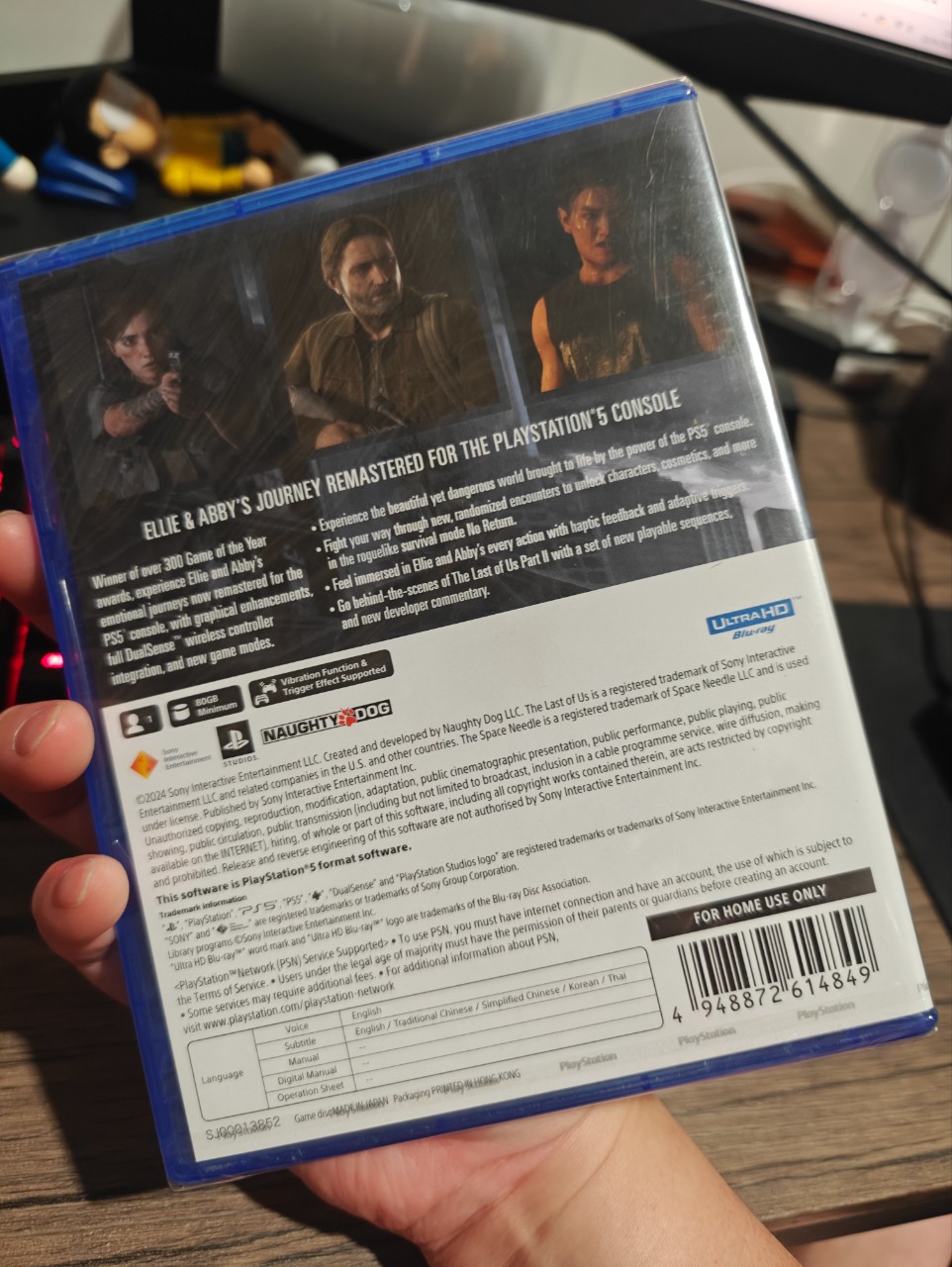 PS5 Game The Last of Us Part 2 Remastered