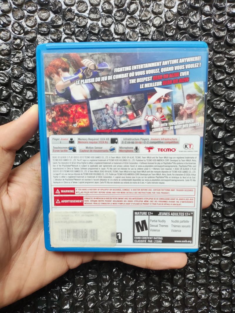 Ps Vita Dead or Alive 5 Plus