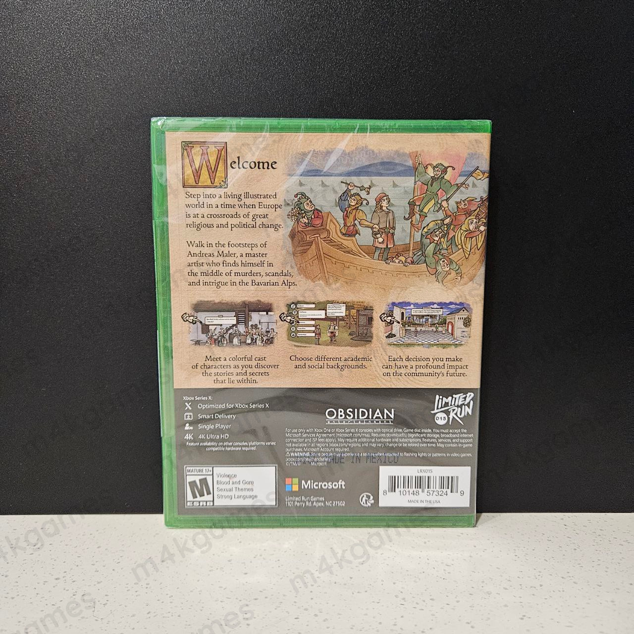 Pentiment XBOX One XBOX Series X Region 1 US Reg 1 USA Brand New Sealed