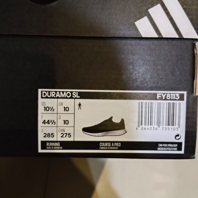 Adidas duramo size 44 2/3