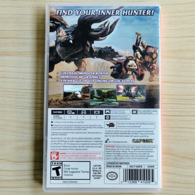 Monster Hunter Generation Ultimate USA