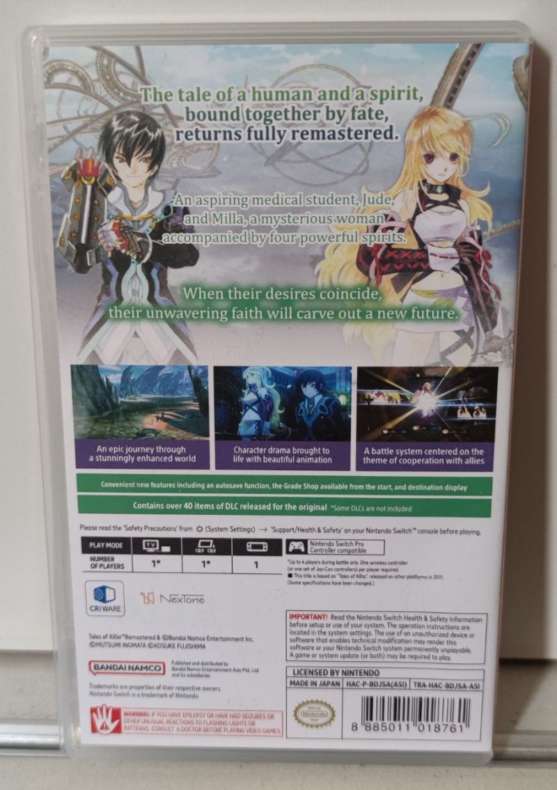 Tales of xillia remastered switch