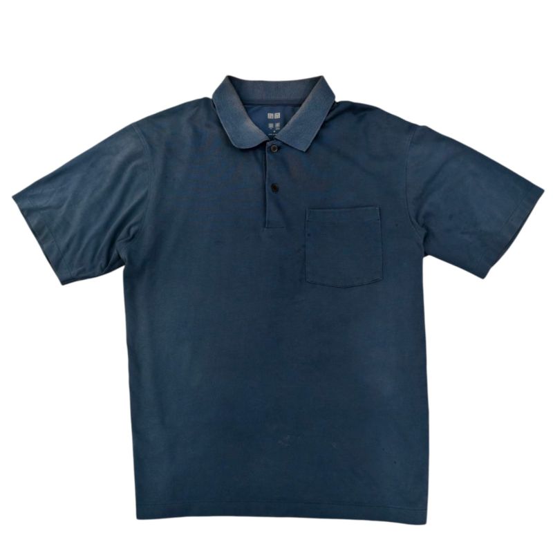 Polo Shirt UNIQLO AIRism Cool Touch Royal Blue (M)