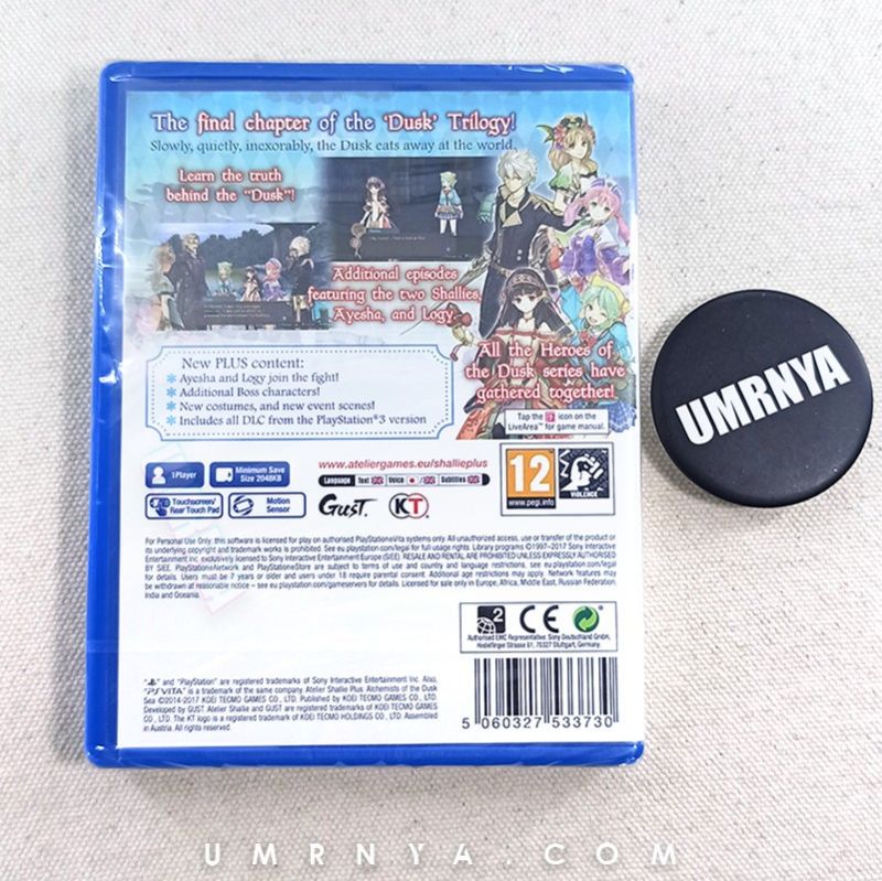 New Sealed, Atelier shallie plus alchemists Kaset PSVita Original PS Vita Playstation
