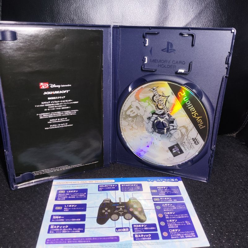 Kingdom hearts 1 2 final mix I II ps2 kh game
