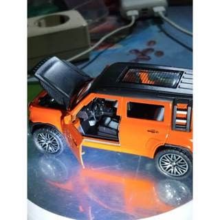 diecast land rover jeep orange 1:36
