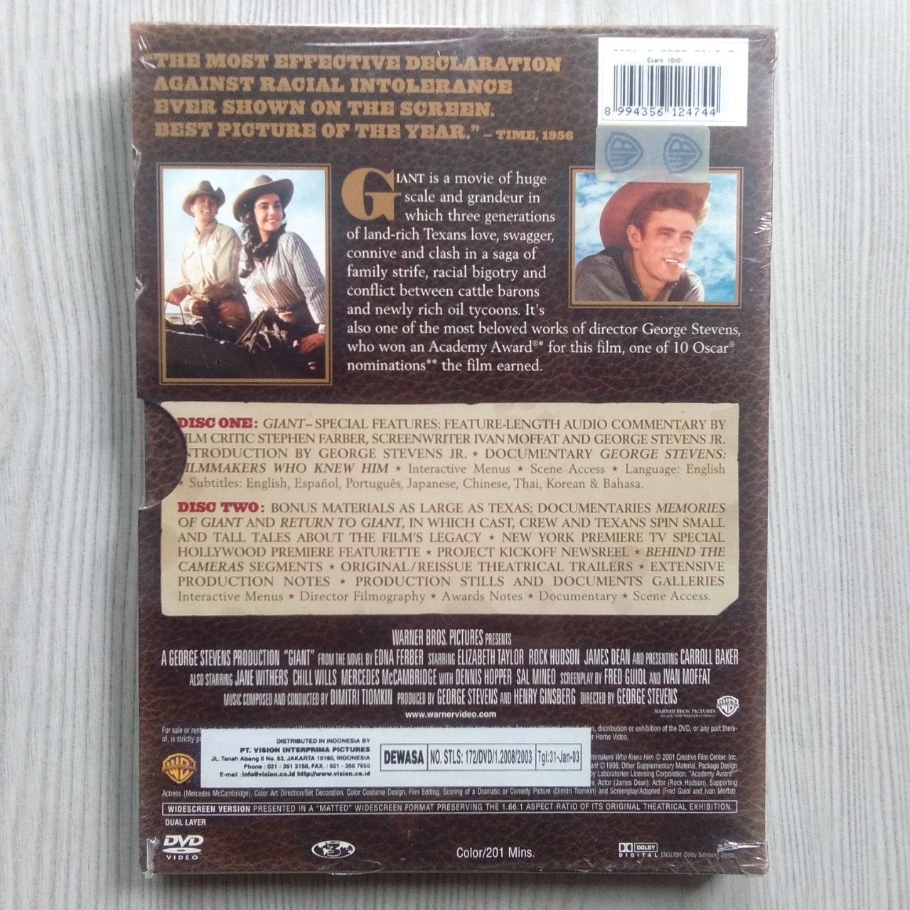 DVD Original Movie GIANT (1956)