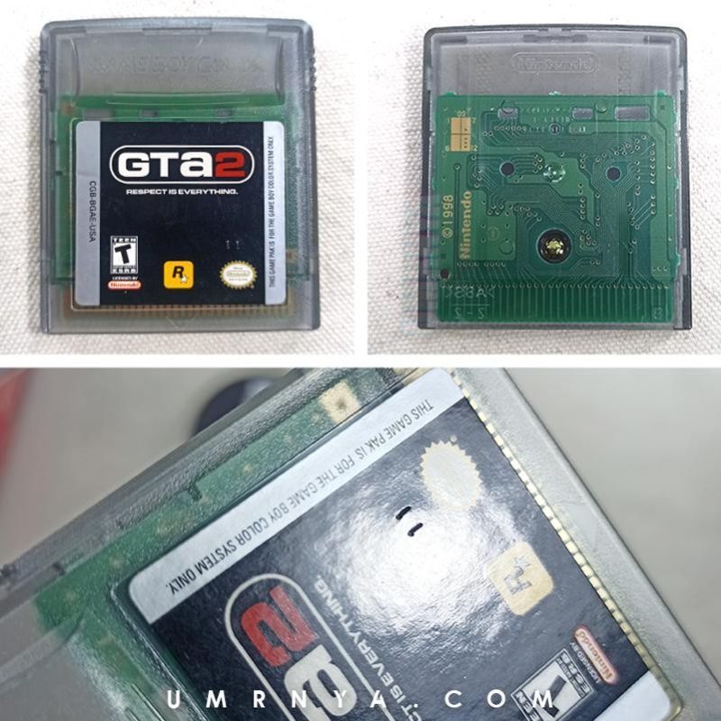 Kaset Original Grand Theft Auto 2 GTA2 GTA US Nintendo Gameboy DMG GBC