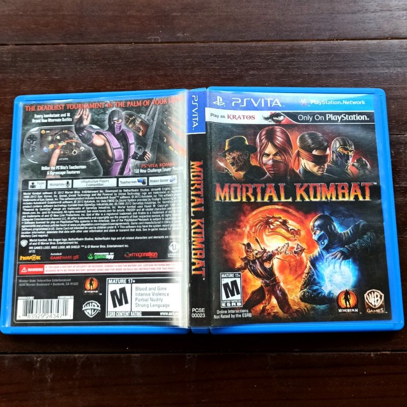 Kaset Mortal Kombat Combat PS Vita PSvita Playstation Game