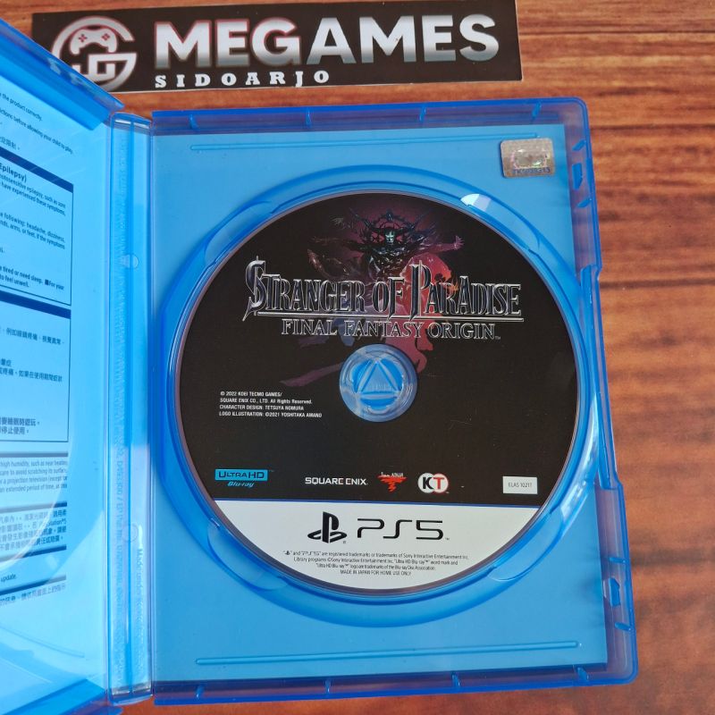 Kaset BD PS5 Stranger Of Paradise Final Fantasy Origin - Second/Bekas