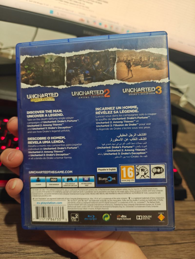 HYBRID AUCTION GAP 510 PS4 Game Uncharted The Nathan Drake Collection