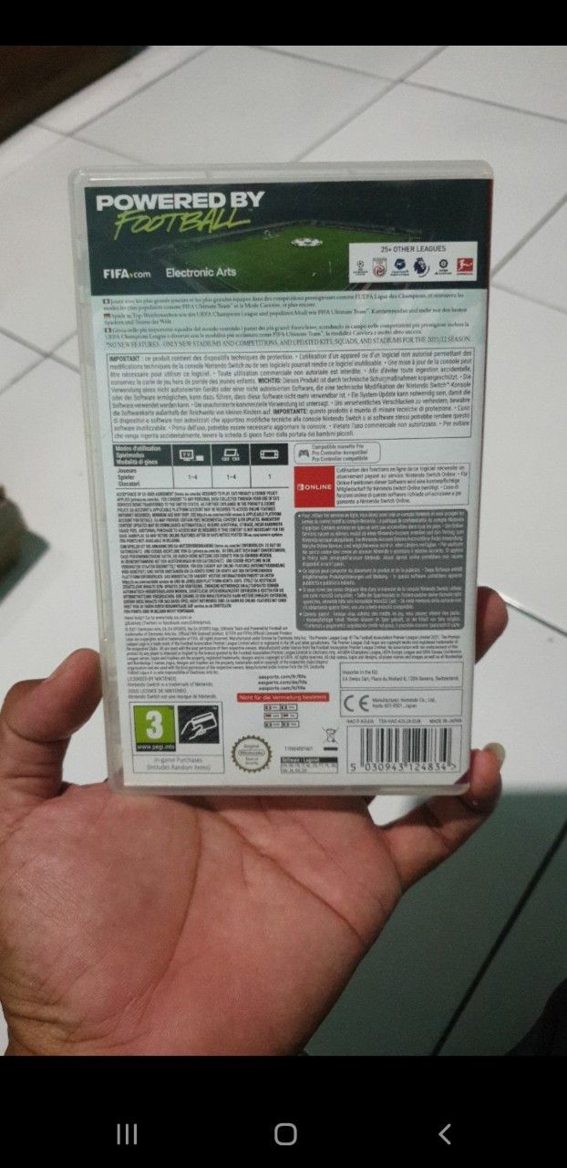 Cartridge Fifa 22 Legacy edition nintendo switch
