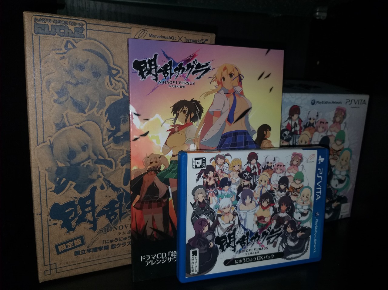 Senran Kagura Shinovi Versus Nyuu Nyuu DX Pack PSVITA Region 2 Jepang