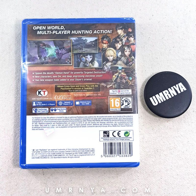 Kaset PSVita Toukiden 2 II Original PS Vita Playstation CD