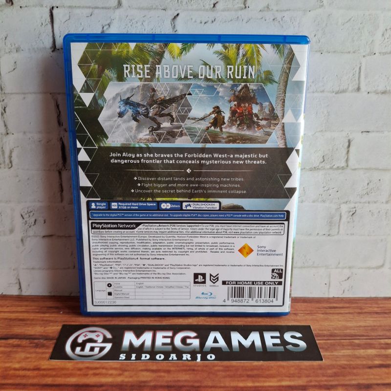Kaset BD PS4 Horizon Forbidden West - Second/Bekas