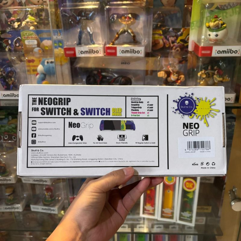 69 Dwiputra Skull & Co NeoGrip Nintendo Switch/Nintendo Switch OLED Splatoon 3 Limited Edition