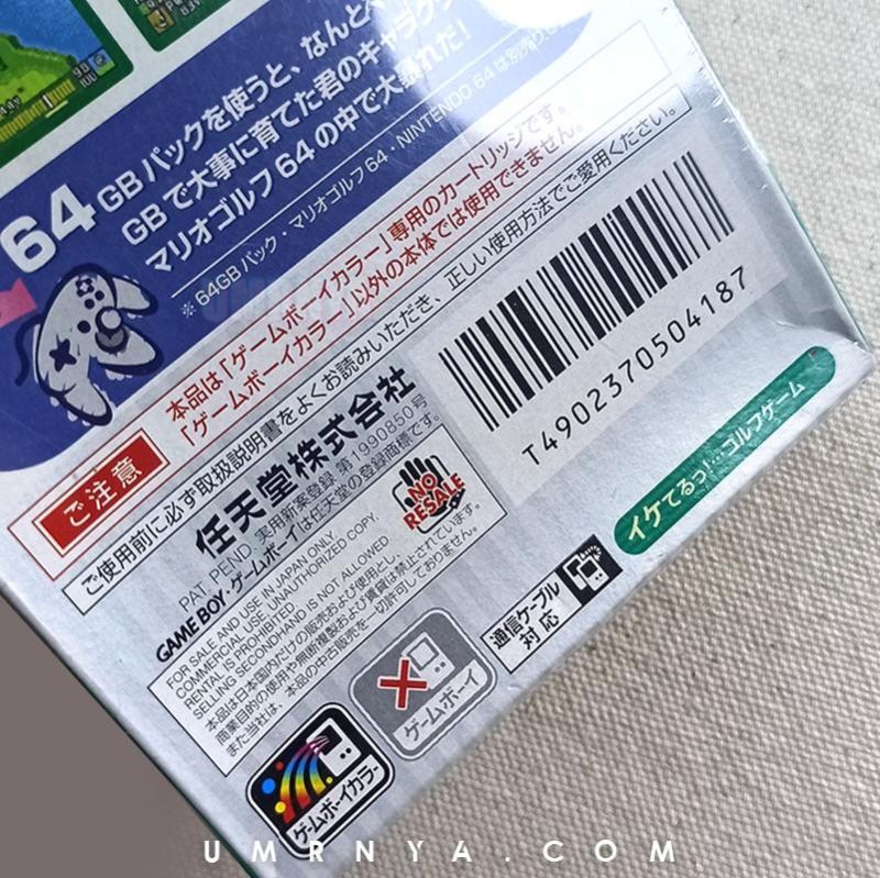 Kaset Gameboy Mario Golf Nintendo Game boy Color GBC GBA SP Cartridge Game