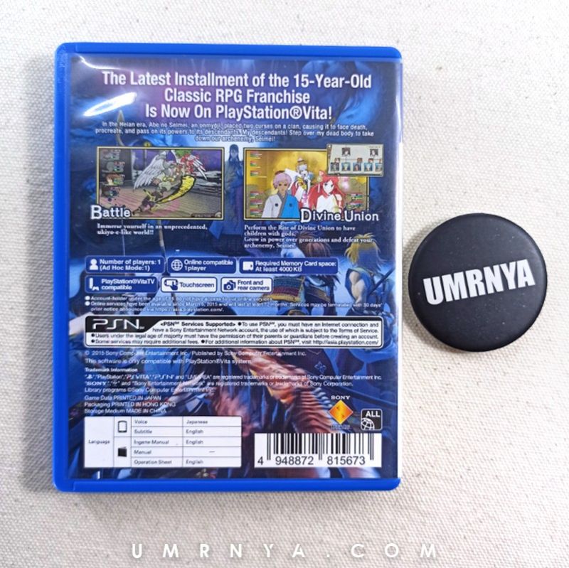 Kaset PSVita Original Oreshika Tainted Bloodlines 1 PS Vita Game