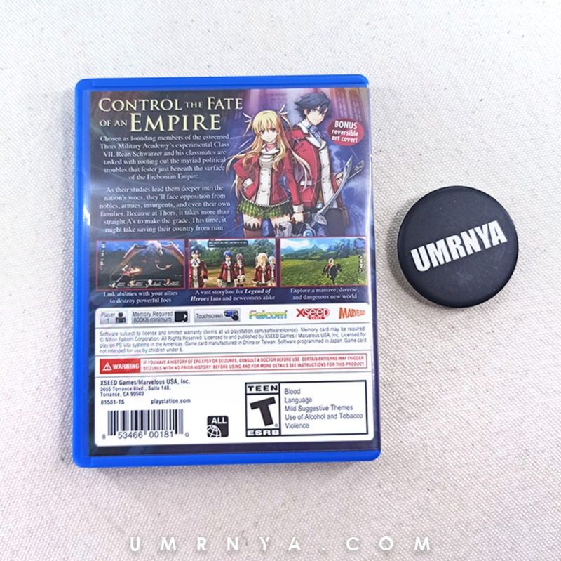Kaset PSVita Trails Trail of Cold Steel I 1 Original PS Vita CD Playstation