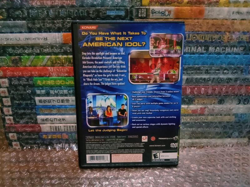 Game PS2 Original Karaoke Revolution American Idol Encore US