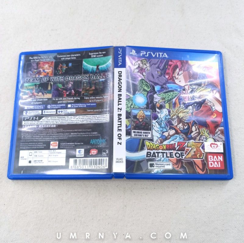 Kaset Game PS Vita Dragon Ball Z Battle of Z Asian English PsVita Games Cartridge