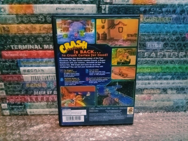 Game PS2 Original Crash Bandicoot The Wrath of Cortex US
