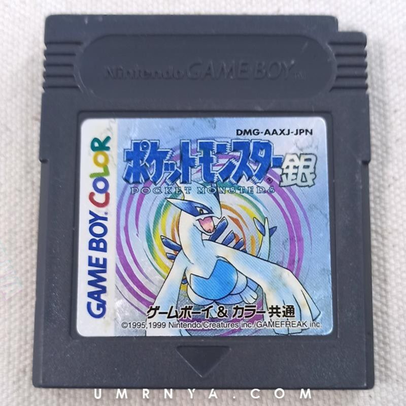Kaset Original Pokemon Silver Nintendo Gameboy gold Color GBC GBA SP Cartridge