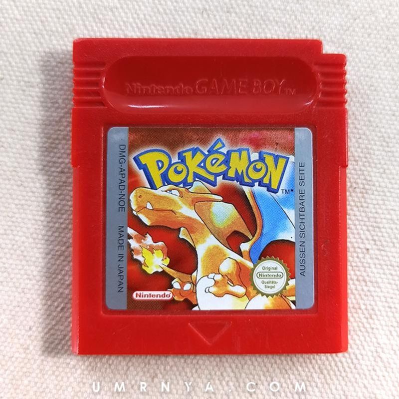 Kaset Gameboy Pokemon Rote Edition Nintendo Game boy GBC GBA Red NOE German Cartridge
