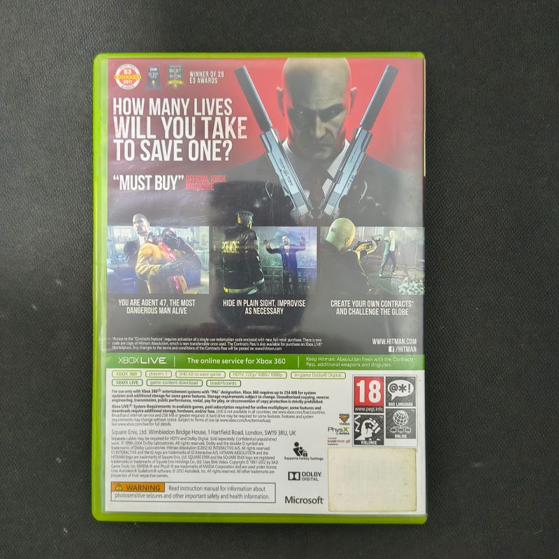 80 BD XBOX Hitman Absolution - Tailored Edition - Decky Darmasaputra