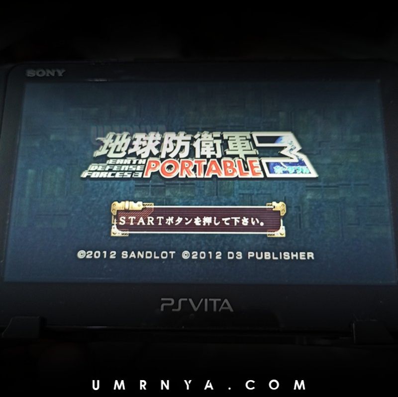 Kaset Psvita Earth Defense Force 3 Portable Cartridge Game PS vita Playstation