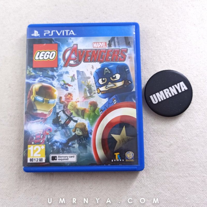 BOX COVER ONLY, Kaset Game Lego Marvel's Avengers Avenger PsVita Cartridge PS Vita Games Playstation