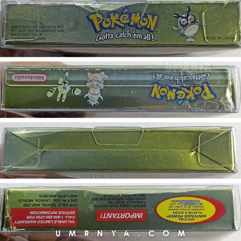 Kaset Gameboy Pokemon Gold Version Nintendo Game boy GBC GBA Pokémon Silver