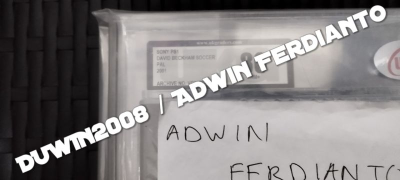 PS1 Playstation 1 - UKG Graded 80 - David Beckham Soccer