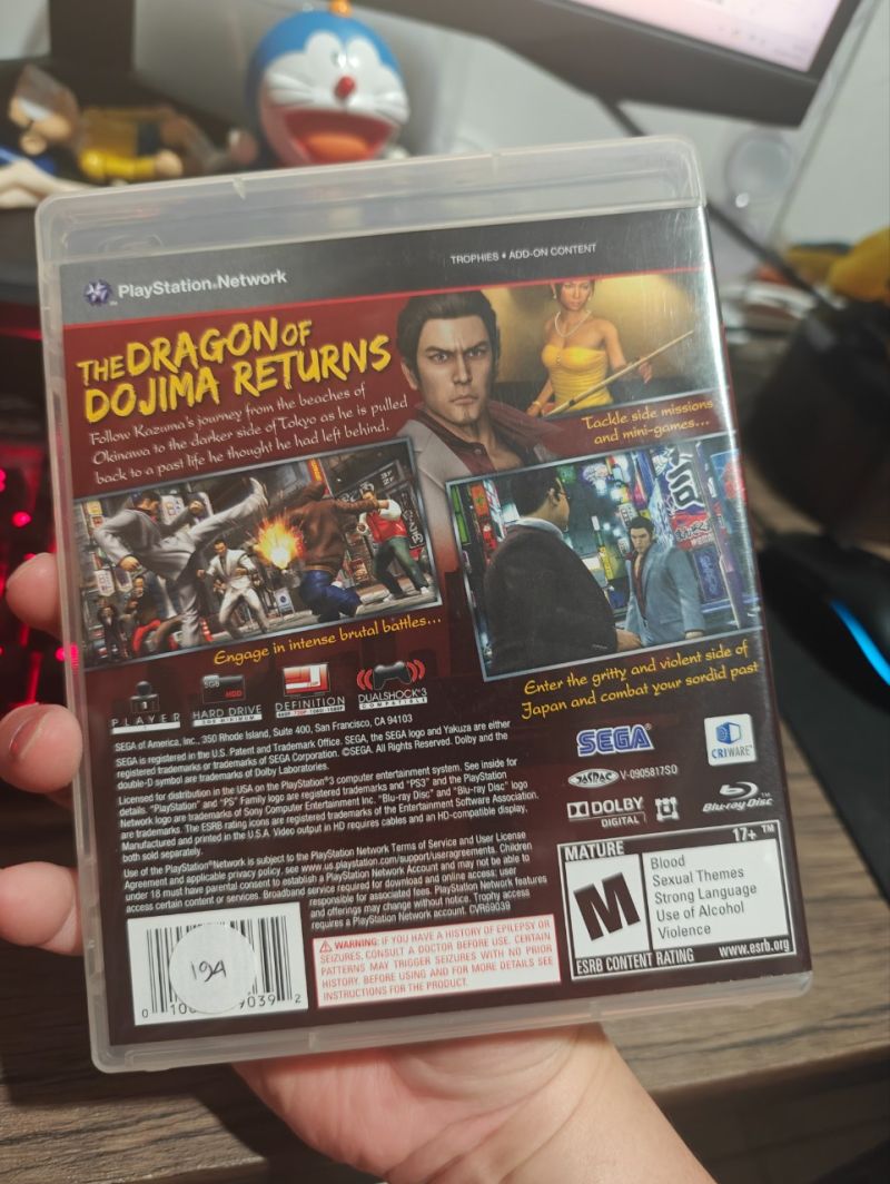PS3 Game Yakuza 3