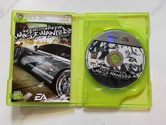Xbox 360 Need For Speed Most Wanted NFS CD DVD BD Ori Region NTSC-J 2005 Black Box Original RARE lan