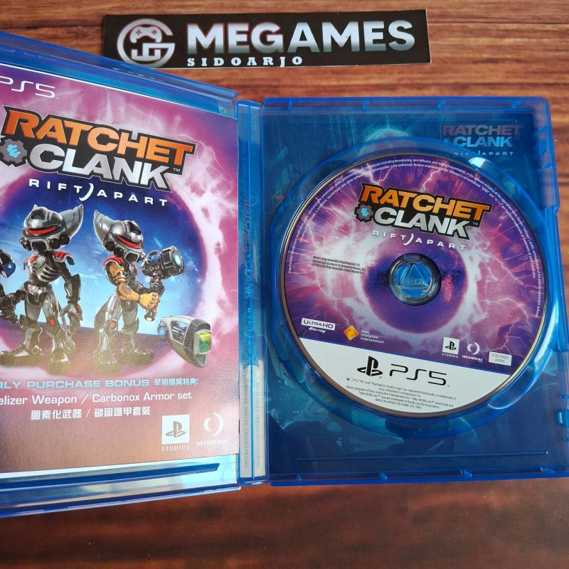 Kaset BD PS5 Ratchet Clank Rift A Part - Second/Bekas