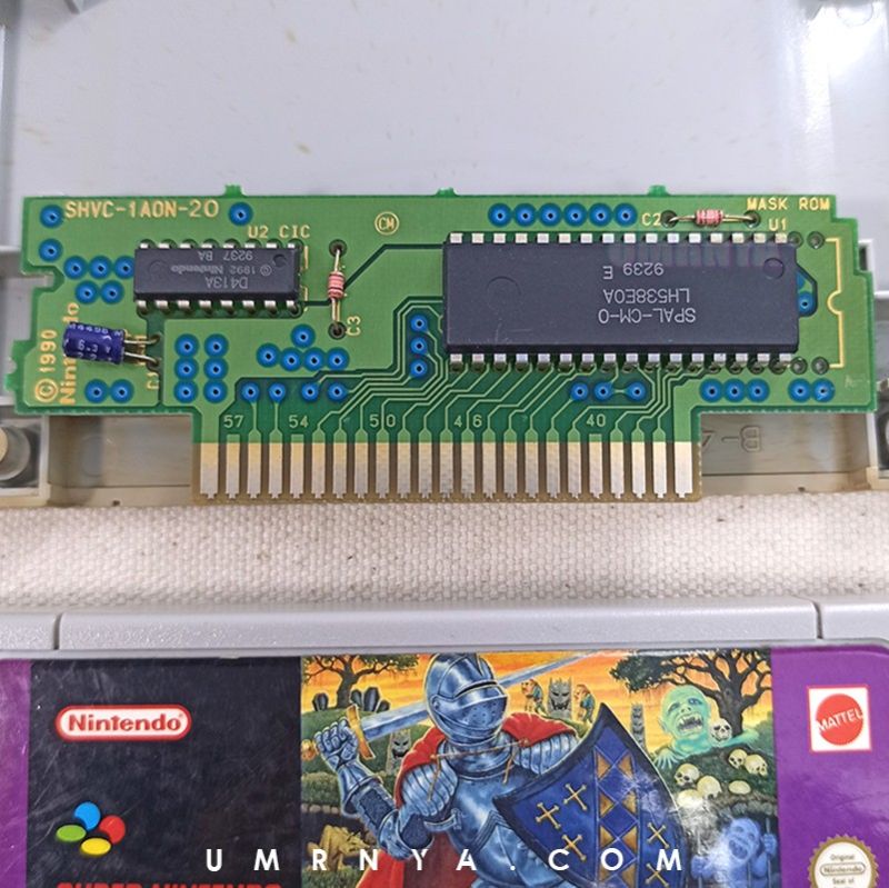 Kaset Game SNES Super Ghouls 'n Ghosts Super Nintendo Entertainment System Cartridge Game Ghoul and
