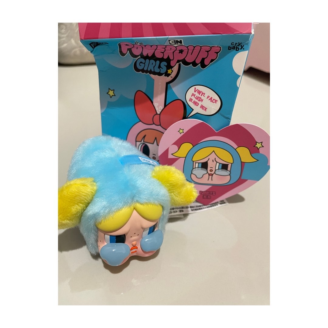 Popmart CRYBABY × Powerpuff Girls Series-Vinyl Face Plush Blind Box 100% Original POP MART