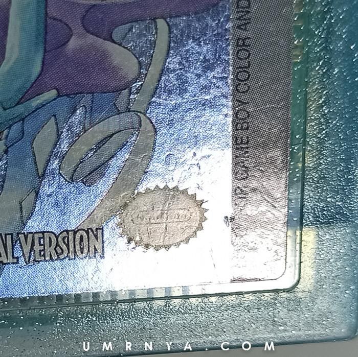 Kaset Original Pokemon Crystal Kristal Nintendo Gameboy Color GBC GBA Cartridge Game