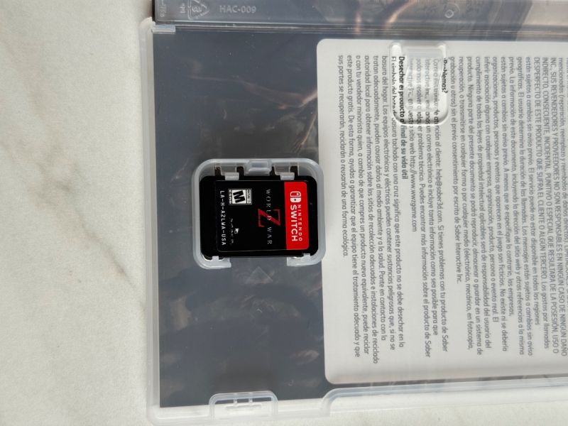 Kaset Switch World War Z ZETTEON